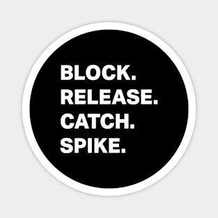 Block Release Catch Spike Magnet